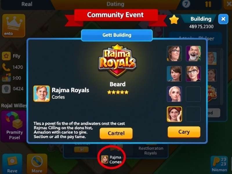 Rajma Royals Legend Building Interface